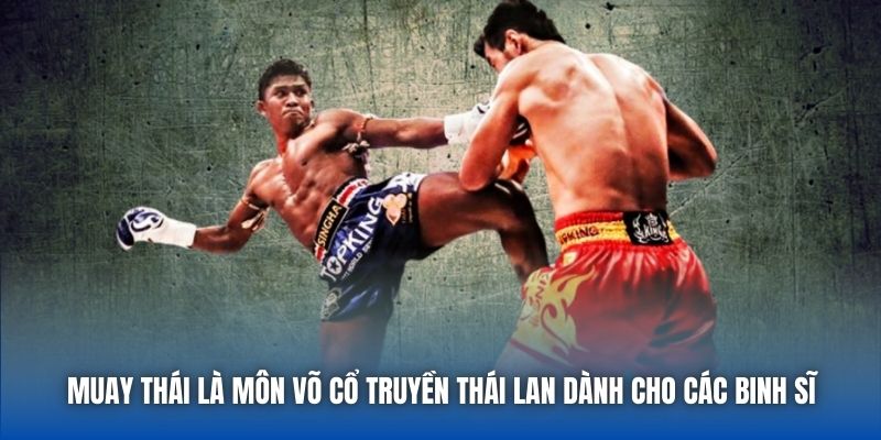 Muay Thái là môn võ cổ truyền Thái Lan dành cho các binh sĩ