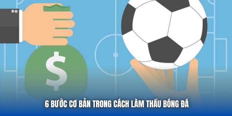 6 bước cơ bản trong cách làm thầu bóng đá